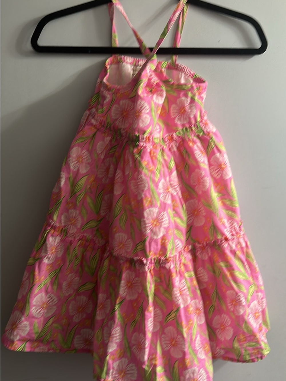 Cynthia Rowley Pink Floral Tiered Sundress for Girls